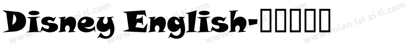 Disney English字体转换